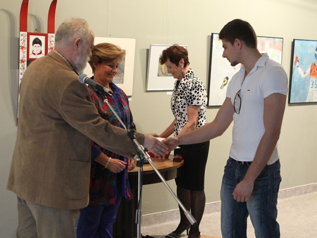 A „Nők a Téli Olimpián” Szocsi 2014 pályázat II. helyezett: Tóth Kristóf: Sífutó, kanyarban