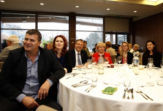 MOB munkatársak, balról: Pálizs Attila, dr. Sipos Gertrud,Nagy József, Kis Zoltánné, dr. Vaska Ottília, dr. Liszkai Klára