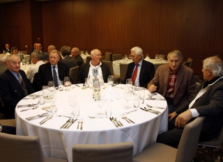 Labdarúgók, balról: Pál Tibor, Gelei József, Vidáts Csaba, Dinai Pál, Dunai II. Antal, Vépi Péter