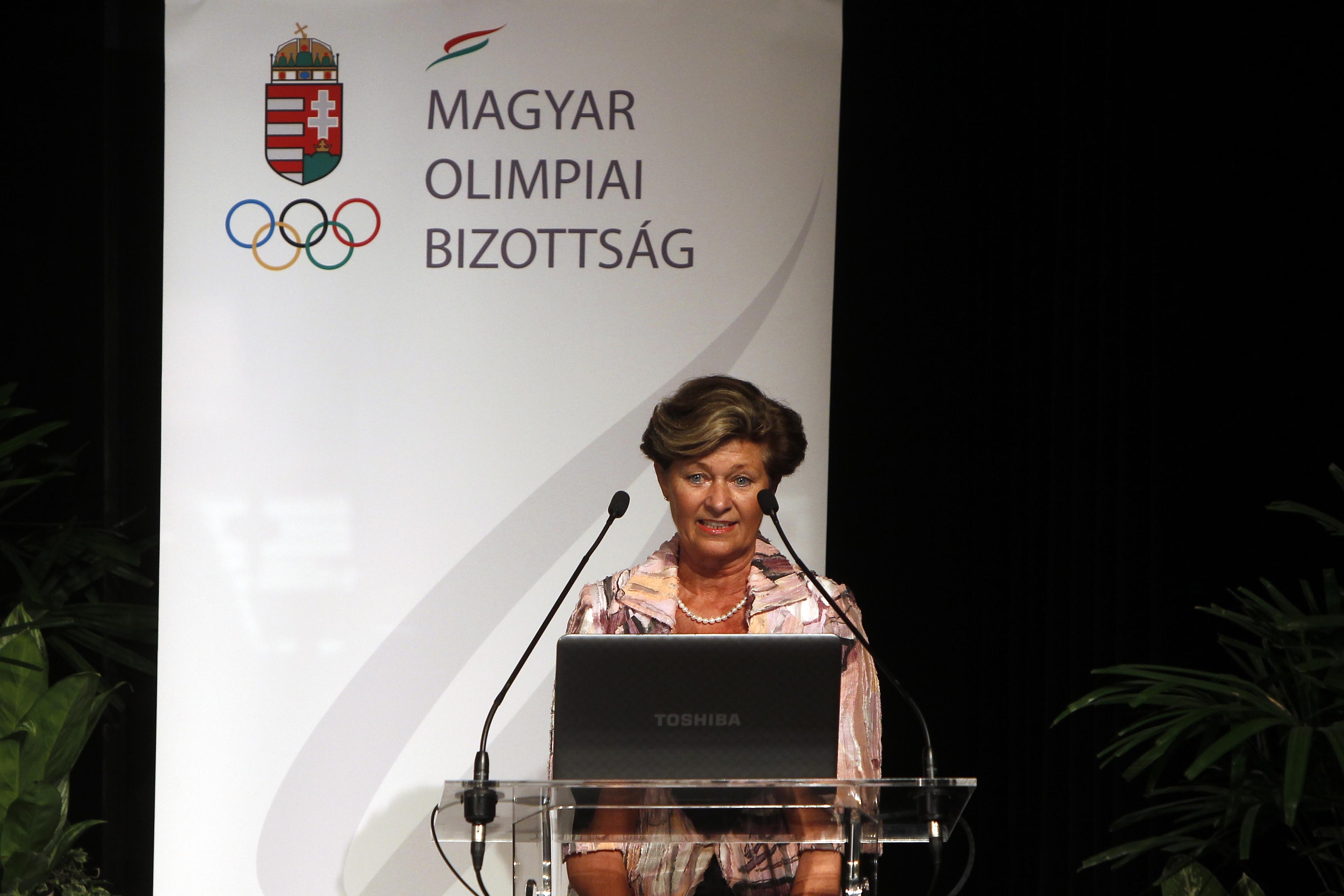 Regőczy Krisztina, az Olimpiai Védnöki Testület és a MOB elnökségének tagja