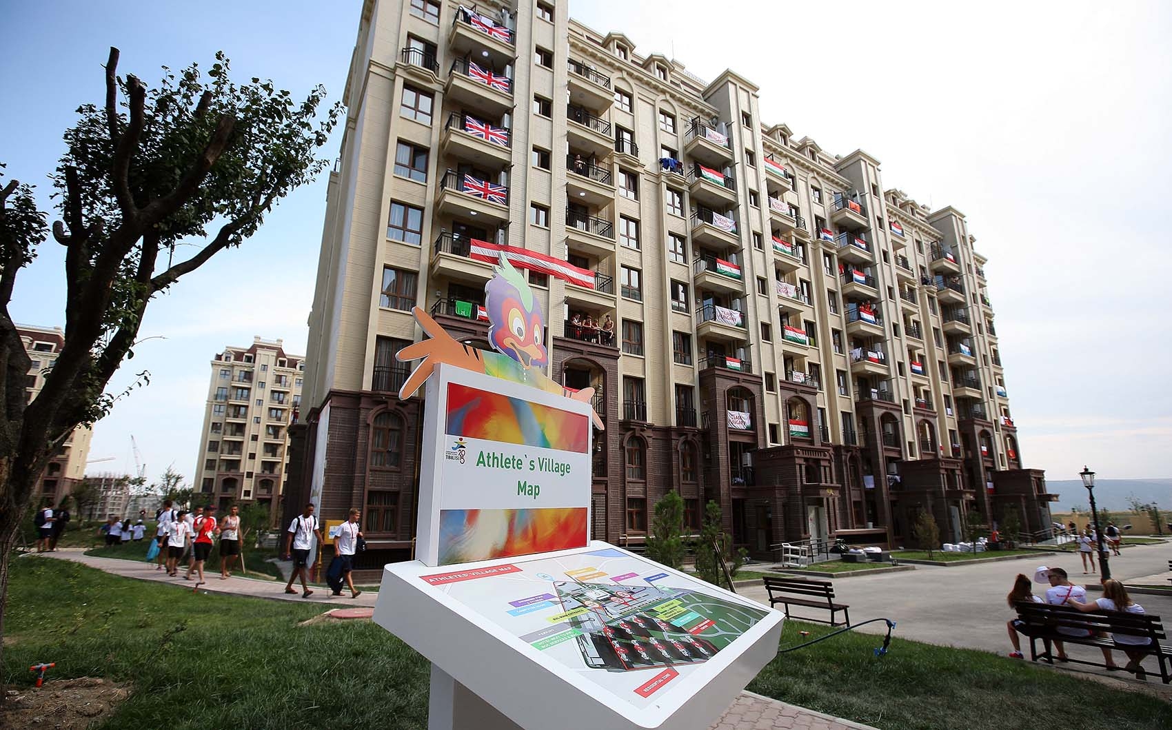 A faluban a magyarok szállása