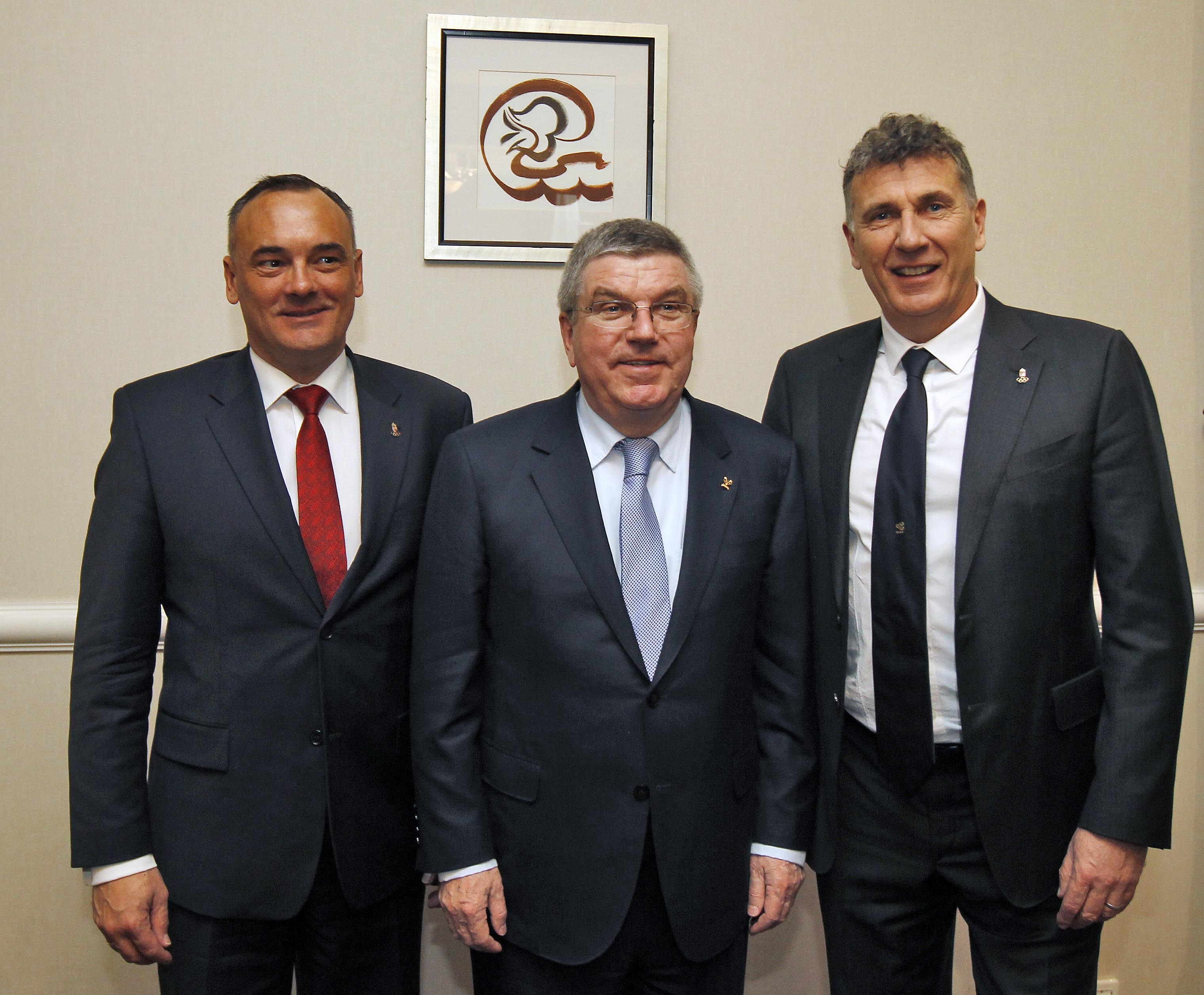 Borkai Zsolt, Thomas Bach, Szabó Bence
