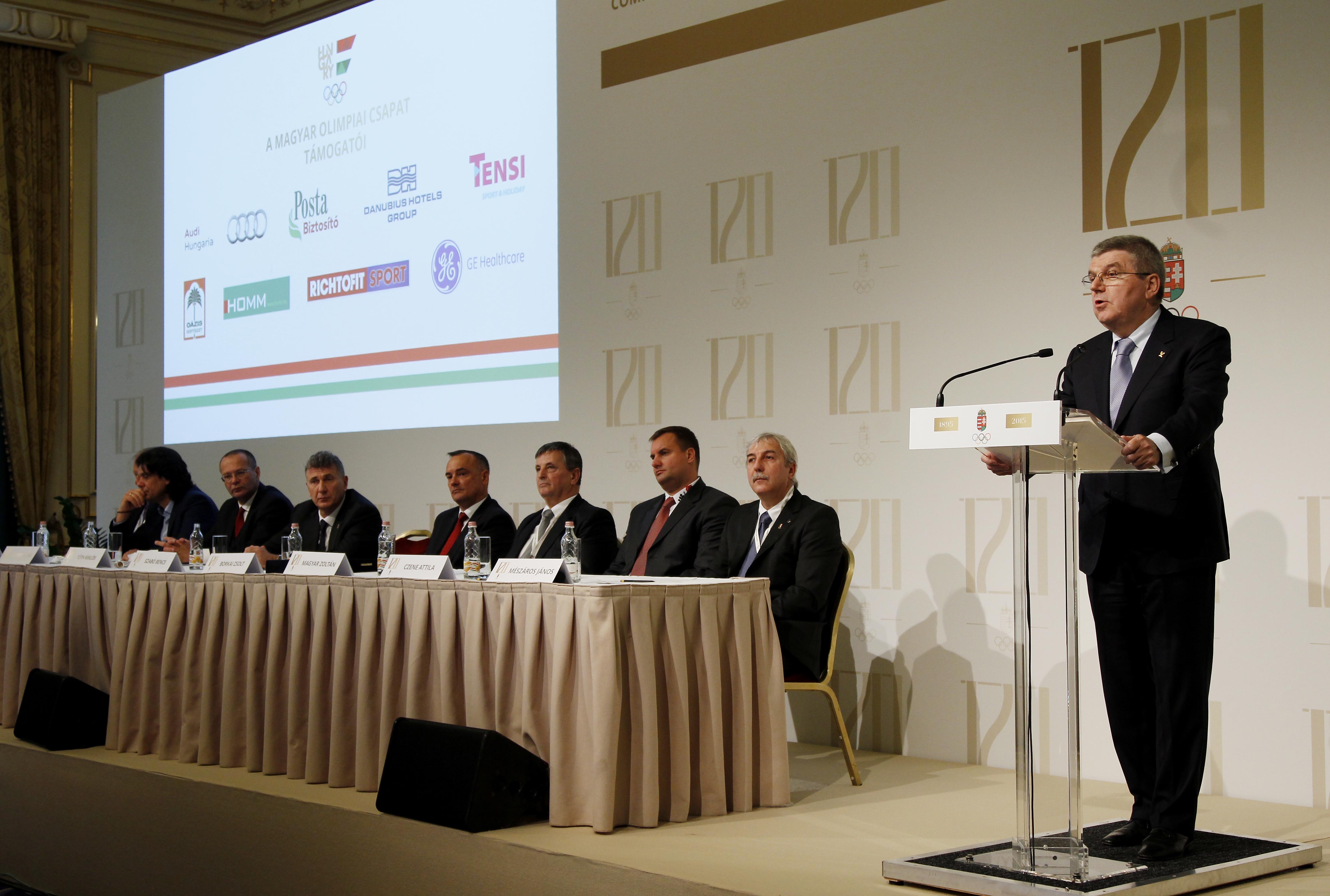 Thomas Bach mondja köszöntőjét