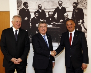 Schmitt Pál, Thomas Bach, Borkai Zsolt