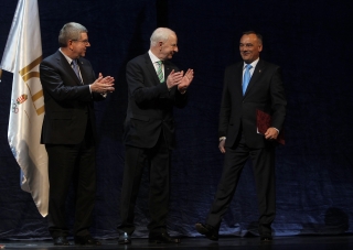 Borkai Zsolt, Patrick Hickey, Thomas Bach