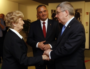 Köteles Erzsébet, Borkai Zsolt, Thomas Bach