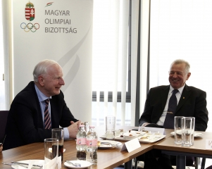 Patrick Hickey (EOC elnöke), Schmitt Pál (MOB tiszteletbeli elnöke)