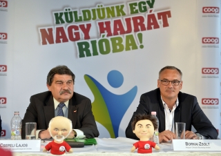 Csepeli Lajos (COOP) és Borkai Zsolt MOB-elnök