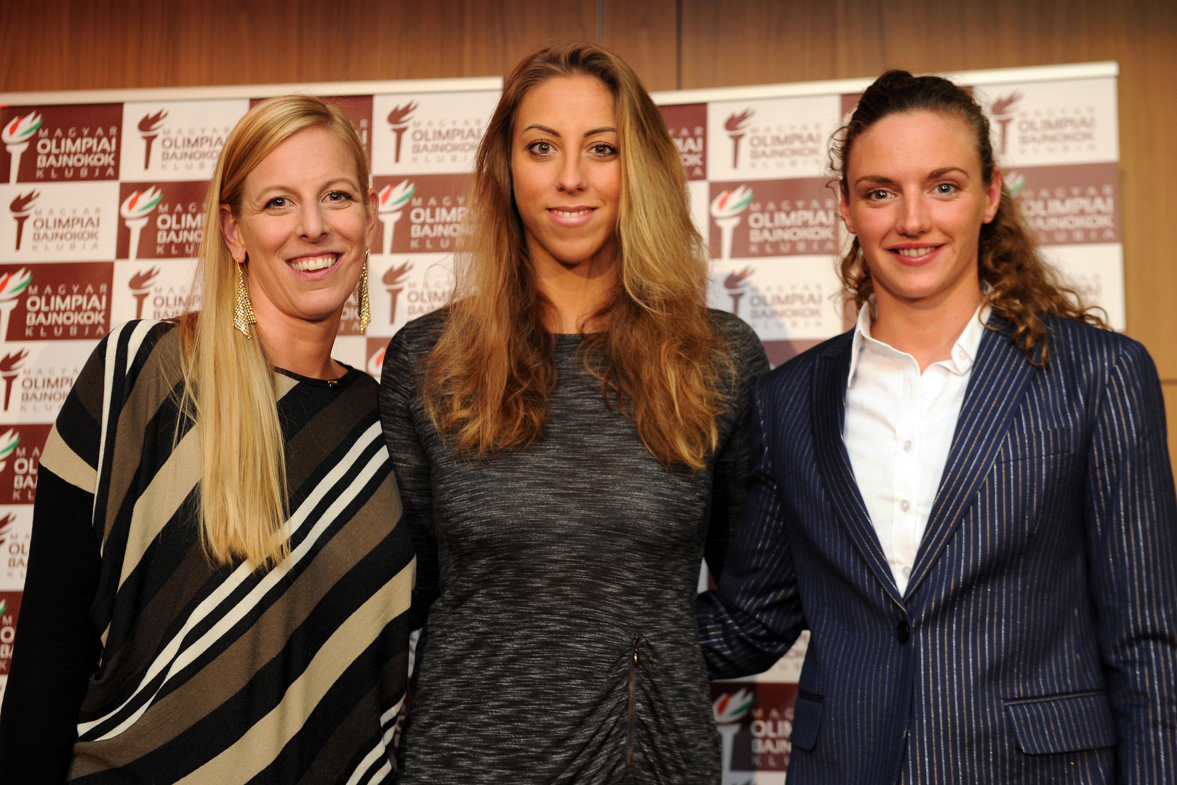 A három új tag: Szász Emese, Csipes Tamara, Hosszú Katinka