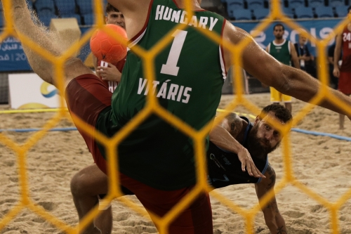 World Beach Games 2019, Strandkézilabda selejtező férfiak: HUN-URU (10.12.) Fotók: awbgqatar-photos.com